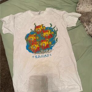 Vintage Colorful Fish Cozumel Mexico Graphic T-Shirt